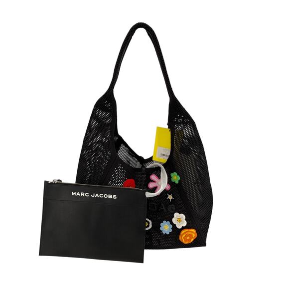 MARC JACOBS The Daisy Crochet Sack Bag in Black - Picture 5 of 12